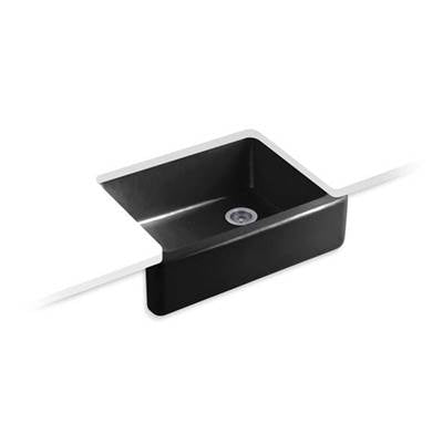 Kohler 6487-7- Whitehaven® 29-11/16'' x 21-9/16'' x 9-5/8'' Undermount single-bowl farmhouse kitchen sink | FaucetExpress.ca