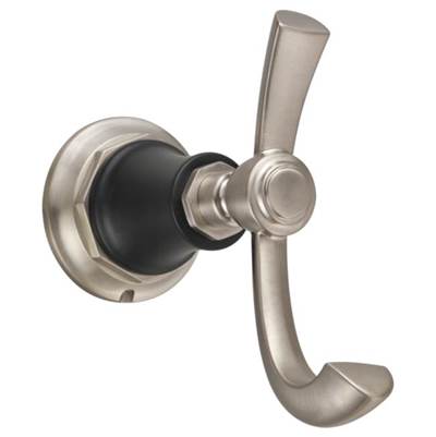 Brizo 693561-NKBL- Double Robe Hook | FaucetExpress.ca