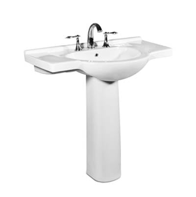 Icera 5035.082.01- Palermo Pedestal Lavatory White (Sink) | FaucetExpress.ca