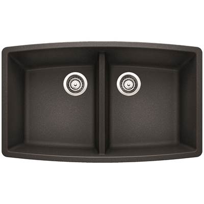 Blanco 400499- PERFORMA U 2 Undermount Kitchen Sink, SILGRANIT®, Anthracite | FaucetExpress.ca