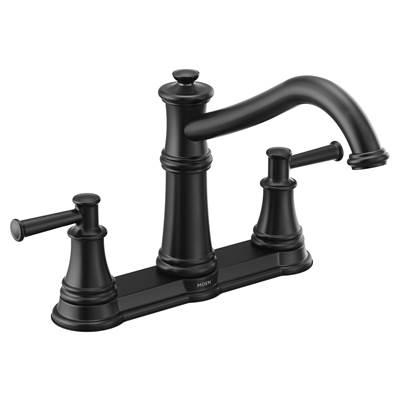 Moen 7250BL- Belfield High-Arc 2-Handle Standard Kitchen Faucet In Matte Black