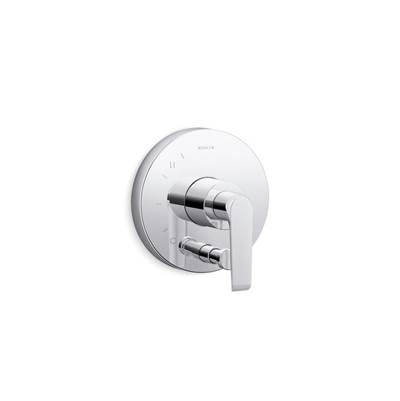 Kohler T97019-4-CP- Avid Rite-Temp® valve trim with push-button diverter and lever handle | FaucetExpress.ca