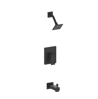 Vogt TM.AP.110.400.MB- Kapfenberg Trim for 1-Way Pressure Balanced Set - Showerhead and Handheld Matte Black