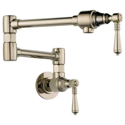 Brizo 62810LF-PN- Pot Filler - Wall-Mount | FaucetExpress.ca