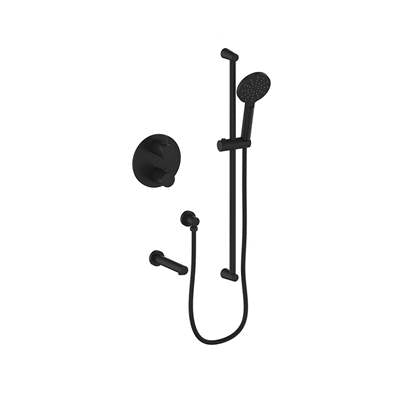 Vogt SET.WL.220.500.MB- 2-Way Thermostatic Set - Handheld and Spout Matte Black