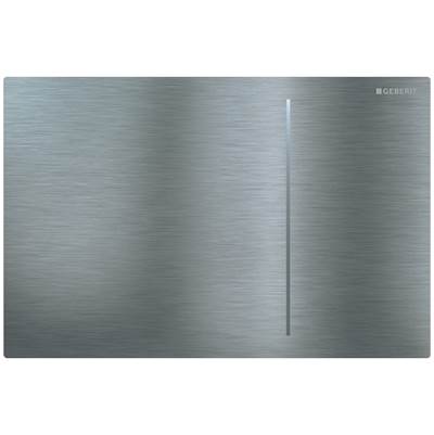 Geberit 115.620.FW.1- Geberit actuator plate Sigma70 for dual flush, for Sigma concealed cistern 12 cm: stainless steel brushed | FaucetExpress.ca