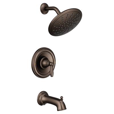 Moen T2253EPORB- Brantford Posi-Temp Rain Shower 1-Handle Tub and Shower Faucet Trim Kit in Oil Rubbed Bronze (Valve Not Included)