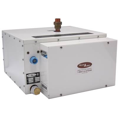 Relax A Mist FGCR11-240V1-QC- CR-11 Steam Generator 10.5KW 240VV 1PH QTT - Chrome Accessories & Diffuser