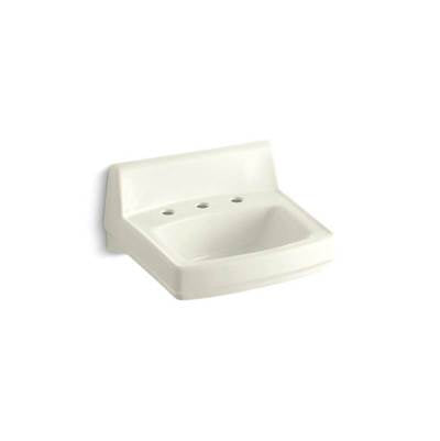 Kohler 2030-96- Greenwich 20-3/4'' x 18-1/4'' wall-mount/concealed arm carrier bathroom sink with widespread faucet holes | FaucetExpress.ca