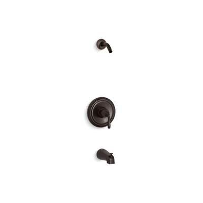 Kohler TLS395-4S-2BZ- Devonshire® Rite-Temp(R) bath and shower valve trim with lever handle and slip-fit spout, less showerhead | FaucetExpress.ca