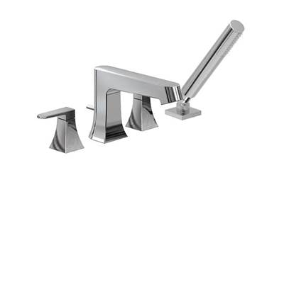 ALT ALT73077301- Misto 4-Piece Deckmount Tub Filler W/ Handshower - FaucetExpress.ca