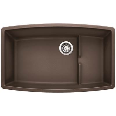 Blanco 400887- PERFORMA Cascade Undermount Sink, SILGRANIT®, Café | FaucetExpress.ca