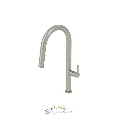 Tenzo CA130-SS - Single-Handle Kitchen Faucet Calozy With Pull-Down & 2-Function Hand Shower Stainless Steel