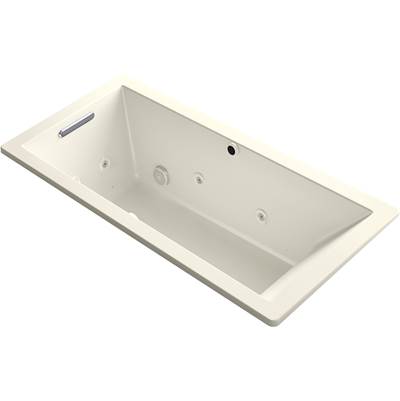 Kohler 1822-XHGH-96- Underscore Rectangle 66-in X 32-in Heated Bubblemassage Air Bath With Whirlpool, Reversible Drain | FaucetExpress.ca