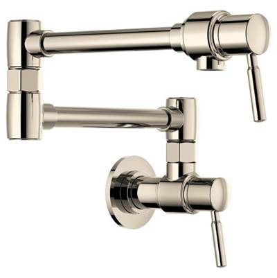Brizo 62820LF-PN- Euro Pot Filler - Wall Mount | FaucetExpress.ca