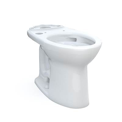 Toto C776CEFGT40#01- Toto Drake Elongated Universal Height Tornado Flush Toilet Bowl With Cefiontect Washlet+ Ready Cotton White