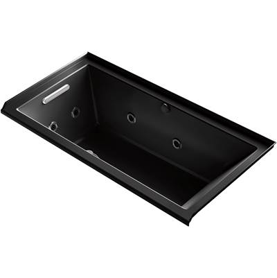 Kohler 1167-XHGHL-7- Underscore Rectangle 60-in X 30-in Heated Bubblemassage Air Bath With Whirlpool, Alcove, Left Drain | FaucetExpress.ca
