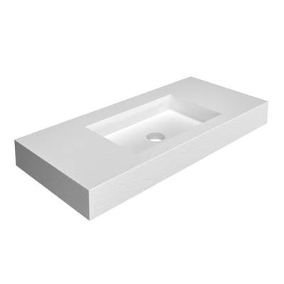 Royal Bath and Marble PETSTONE4018BL- WASHBASIN PETRA WALL HUNG 40" BLANCO