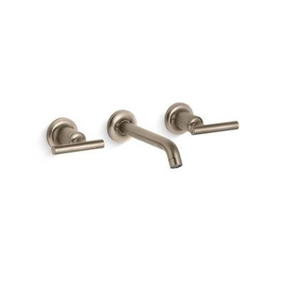Kohler T14413-4-BV- Purist® Widespread wall-mount bathroom sink faucet trim with 6-1/4'' spout and lever handles, requires valve | FaucetExpress.ca