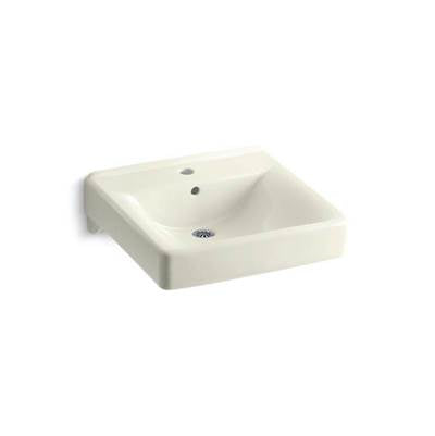 Kohler 2084-96- Soho® 20'' x 18'' wall-mount/concealed arm carrier bathroom sink with single faucet hole | FaucetExpress.ca