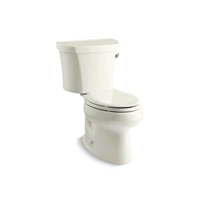 Kohler 3948-RA-96- Wellworth® Two-piece elongated 1.28 gpf toilet with right-hand trip lever and 14'' rough-in | FaucetExpress.ca