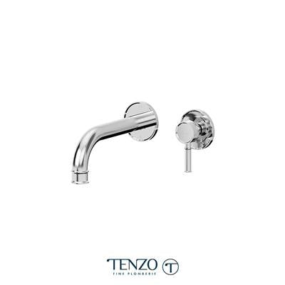 Tenzo F-ALY14-CR - Trim For Alyss Wall Mount Lavatory Faucet 2 Finishing Plates Chrome