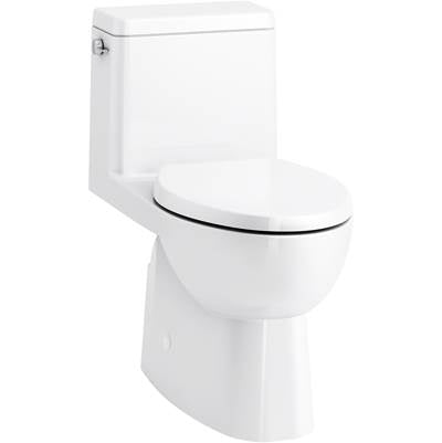 Kohler 78080-0- Reach Comfort Height® One-piece compact elongated 1.28 gpf chair height toilet with slow close seat | FaucetExpress.ca