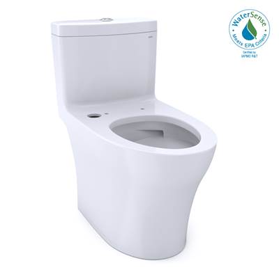 Toto CST646CEMFGNAT40#01- Toto Aquia Iv One-Piece Elongated Dual Flush 1.28 And 0.9 Gpf Washlet+ And Auto Flush Ready Toilet With Cefiontect Cotton White - FaucetExpress.ca