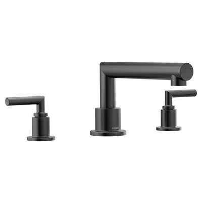 Moen TS93003BL- Arris 2-Handle Deck Mount Modern Roman Tub Faucet Trim Kit, Valve Required, Matte Black