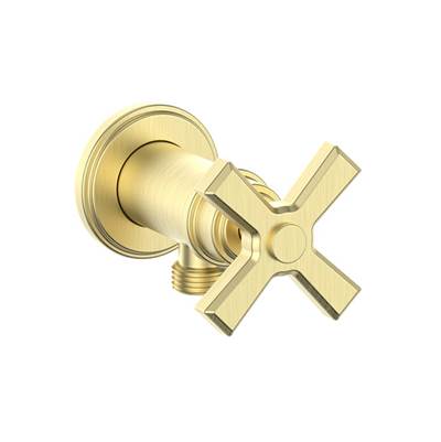 Vogt EC.Z4.02.MG- Zehn Brass Elbow Connector with Shut-Off Matte Gold