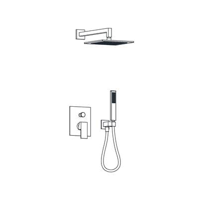 Aqualem TSKP2202-CP- 2-Way Pressure Balance Shower Trim Set (Rough-In Req: AQP5100.RI) - FaucetExpress.ca