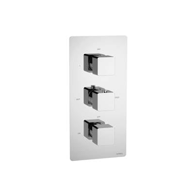 Isenberg 196.4501CP- 3/4" Thermostatic Valve - 3 Output with Volume Control and Trim - Shared Port Operation | FaucetExpress.ca