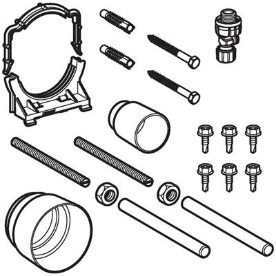 Geberit 242.421.00.1- Installation accessories for Geberit Duofix element for wall-hung WC, with Sigma concealed cistern 8 cm | FaucetExpress.ca