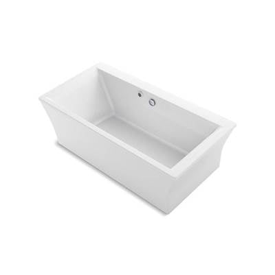 Kohler 6367-W1-0- Stargaze® 72'' x 36'' freestanding bath with Bask(TM) heated surface and fluted shroud | FaucetExpress.ca