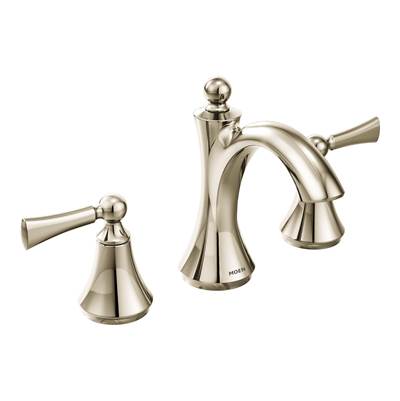 Moen T4520NL- Wynford 8 in. Widespread 2-Handle High-Arc Bathroom Faucet in Polished Nickel