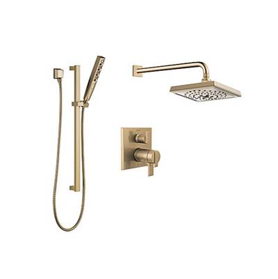 Delta DF-KIT25-THSCZ-WS- Square Thermostatic Shower Kit