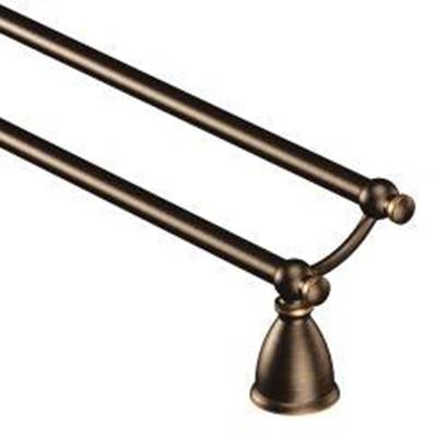 Moen Y3122BRB- Caldwell Mediterranean Bronze 24'' Double Towel Bar
