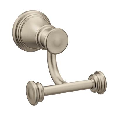 Moen YB6403BN- Belfield Brushed Nickel Double Robe Hook