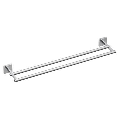 Moen BP1822CH- Triva Chrome 24'' Double Towel Bar - FaucetExpress.ca