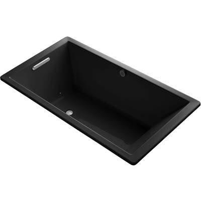 Kohler 1173-GHW-7- Underscore Rectangle 66-in X 36-in Heated Bubblemassage Air Bath With Bask, Reversible Drain | FaucetExpress.ca