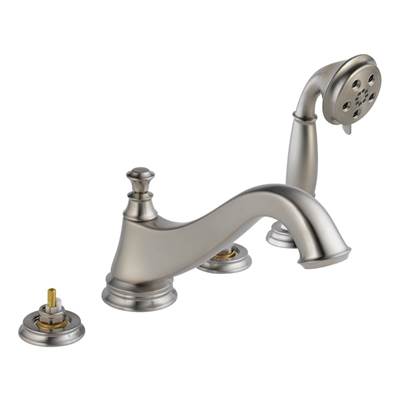 Delta T4795-SSLHP- Roman Tub W/ Hand Shower Trim - Low Arc Spout | FaucetExpress.ca