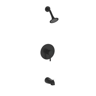 Vogt TM.OR.110.400.MB- Worgl Trim for 1-Way Pressure Balanced Set - Showerhead and Handheld Matte Black