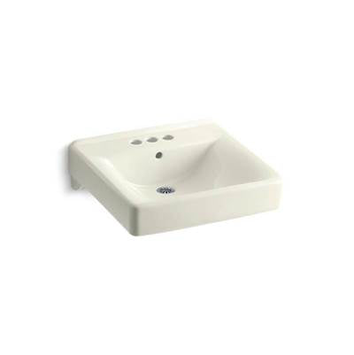 Kohler 2054-96- Soho® 20'' x 18'' wall-mount/concealed arm carrier arm bathroom sink with 4'' centerset faucet holes | FaucetExpress.ca