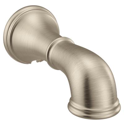 Moen 193371BN- Belfield Replacement Tub Non-Diverter Spout 1/2-Inch Slip Fit Connection, Brushed Nickel