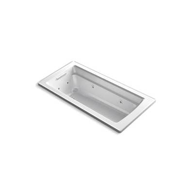 Kohler 1949-W1-0- Archer® 66'' x 32'' drop-in whirlpool with Bask(R) heated surface | FaucetExpress.ca
