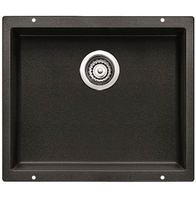 Blanco 400825- PRECIS U 1 Undermount Kitchen Sink, SILGRANIT®, Anthracite | FaucetExpress.ca