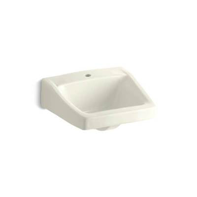 Kohler 1722-96- Chesapeake 19-1/4'' x 17-1/4'' wall-mount/concealed arm carrier bathroom sink with single faucet hole | FaucetExpress.ca