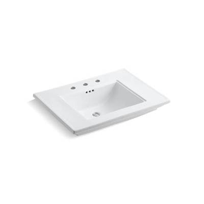 Kohler 2269-8-0- Memoirs® Stately pedestal/console table bathroom sink basin with 8'' widespread faucet holes | FaucetExpress.ca