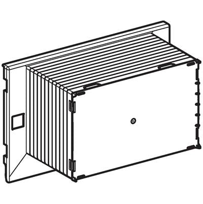 Geberit 243.092.00.1- Protection box for service opening, for Geberit Omega concealed cistern | FaucetExpress.ca