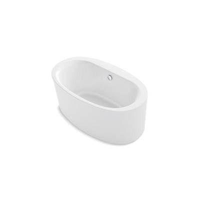 Kohler 24001-0- Sunstruck® 60'' x 34'' oval freestanding bath with straight shroud and center drain | FaucetExpress.ca